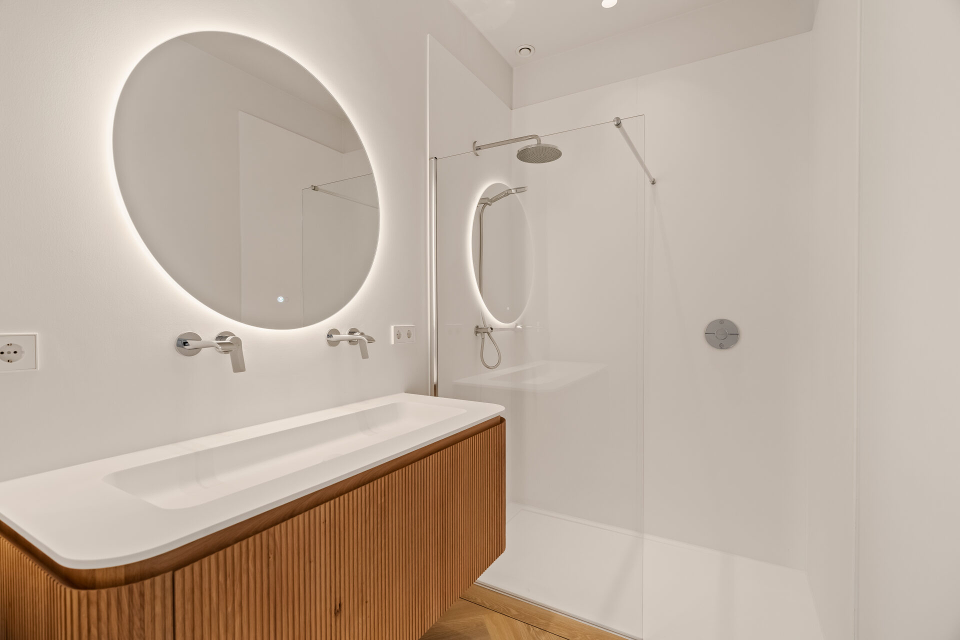 Verbouwing van een gehele badkamer.